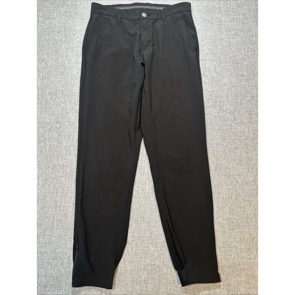 PRIMO Men's Golf Pants Jogger 30 Regular  Stretch Performance Ankle Zip Black